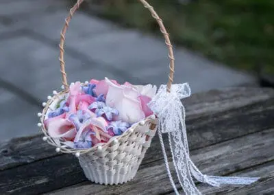 Streukoerbchen für Hochzeit