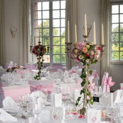 Tischdeko Opulent mit Leuchtern