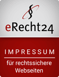 Erecht24 Siegel Impressum Rot